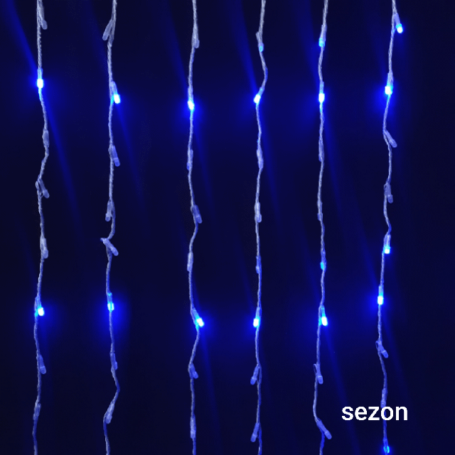 Водоспад- лінза 8мм  400 LED 3м*2м, синій
