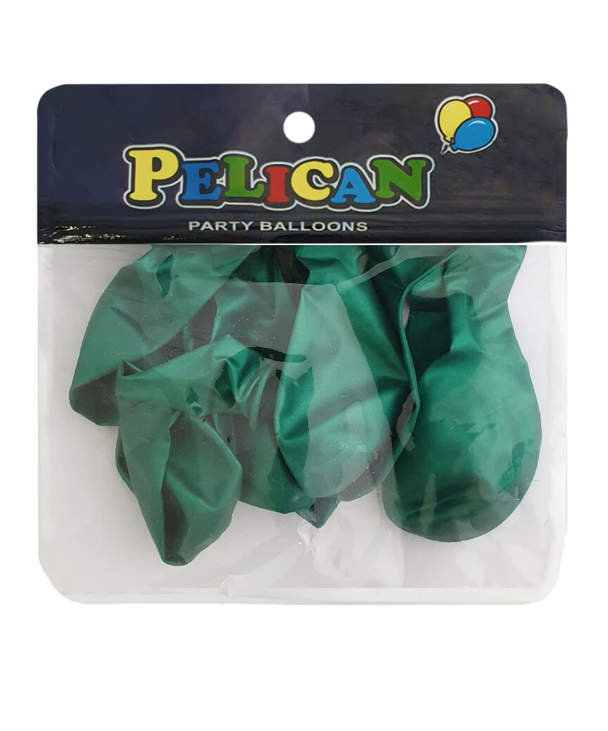 Шарики Pelican 10' (26 см), перламутр зеленый бутылочный 1010-712, 10шт/уп