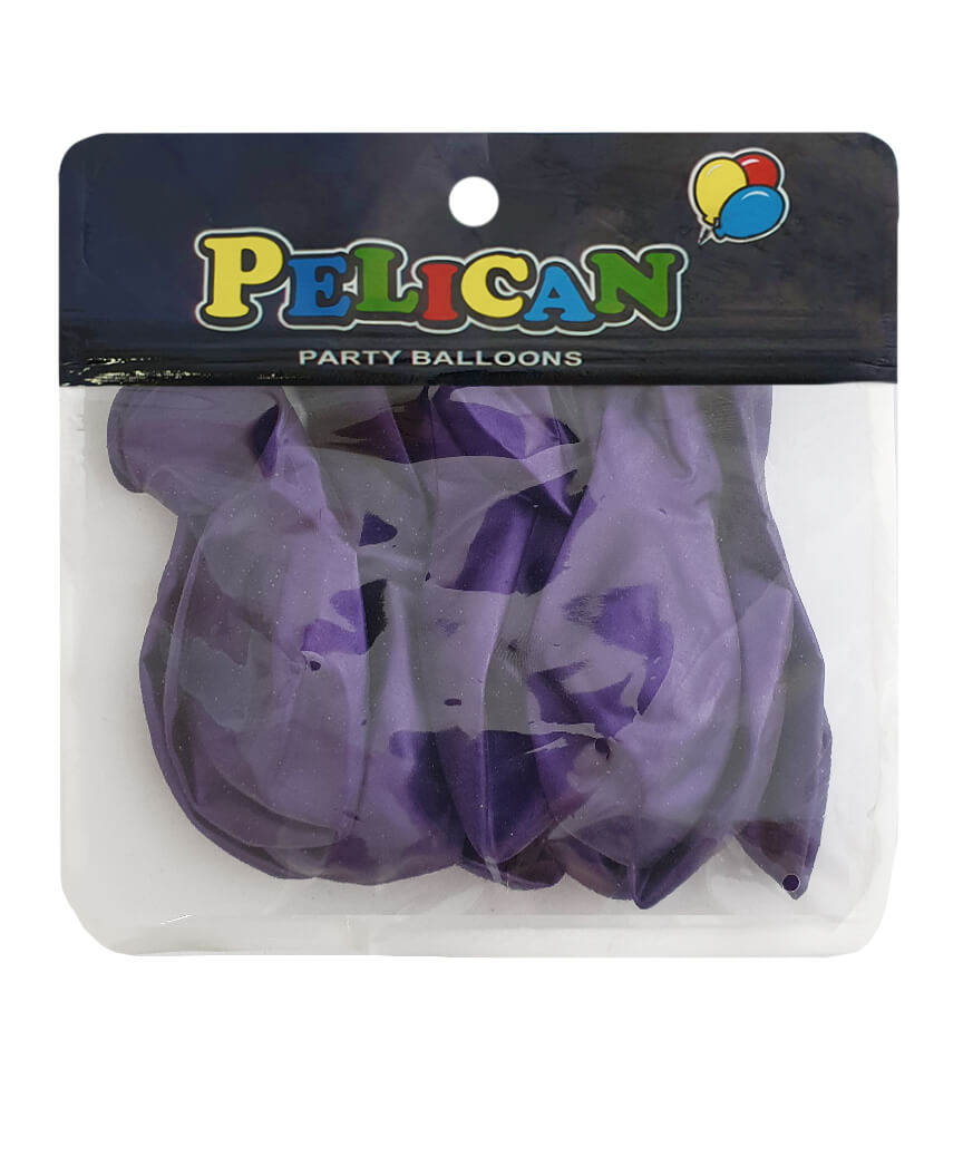 Шарики Pelican 10' (26 см), перламутр фиолетовый 1010-717, 10шт/уп