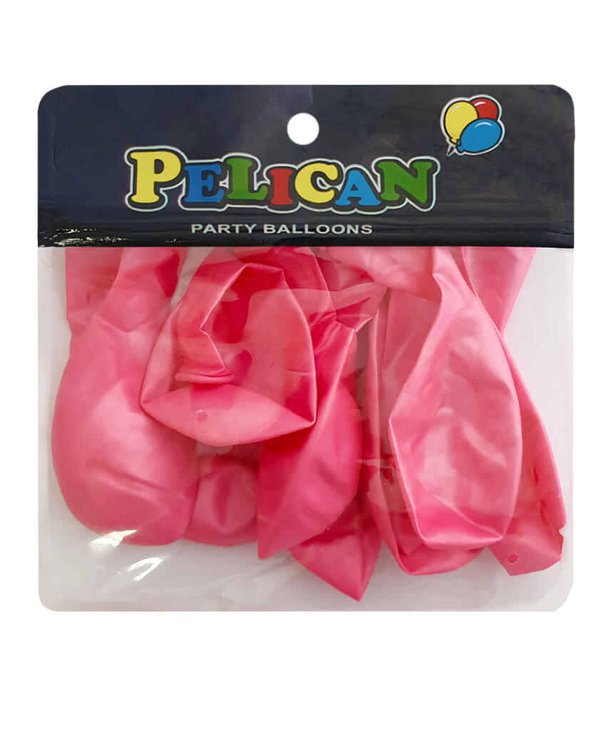Шарики Pelican 10' (26 см), перламутр розовый 1010-720, 10шт/уп