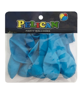 Купить Шарики Pelican 10' (26 см), пастель светло-синий, 10шт/уп