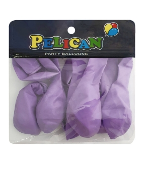 Купить Шарики Pelican 10' (26 см), пастель фиолетовый светлый, 10шт/уп