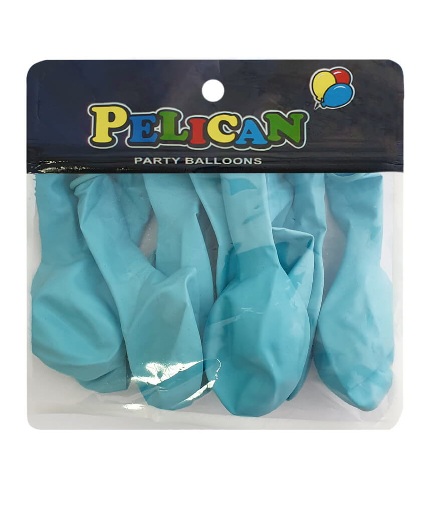 Шарики Pelican 10' (26 см), макарун синий 1010-908, 10шт/уп