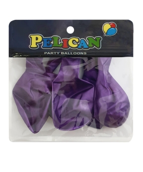 Купить Шарики Pelican 12' (30 см), хром фиолетовый 1205-605, 5шт/уп
