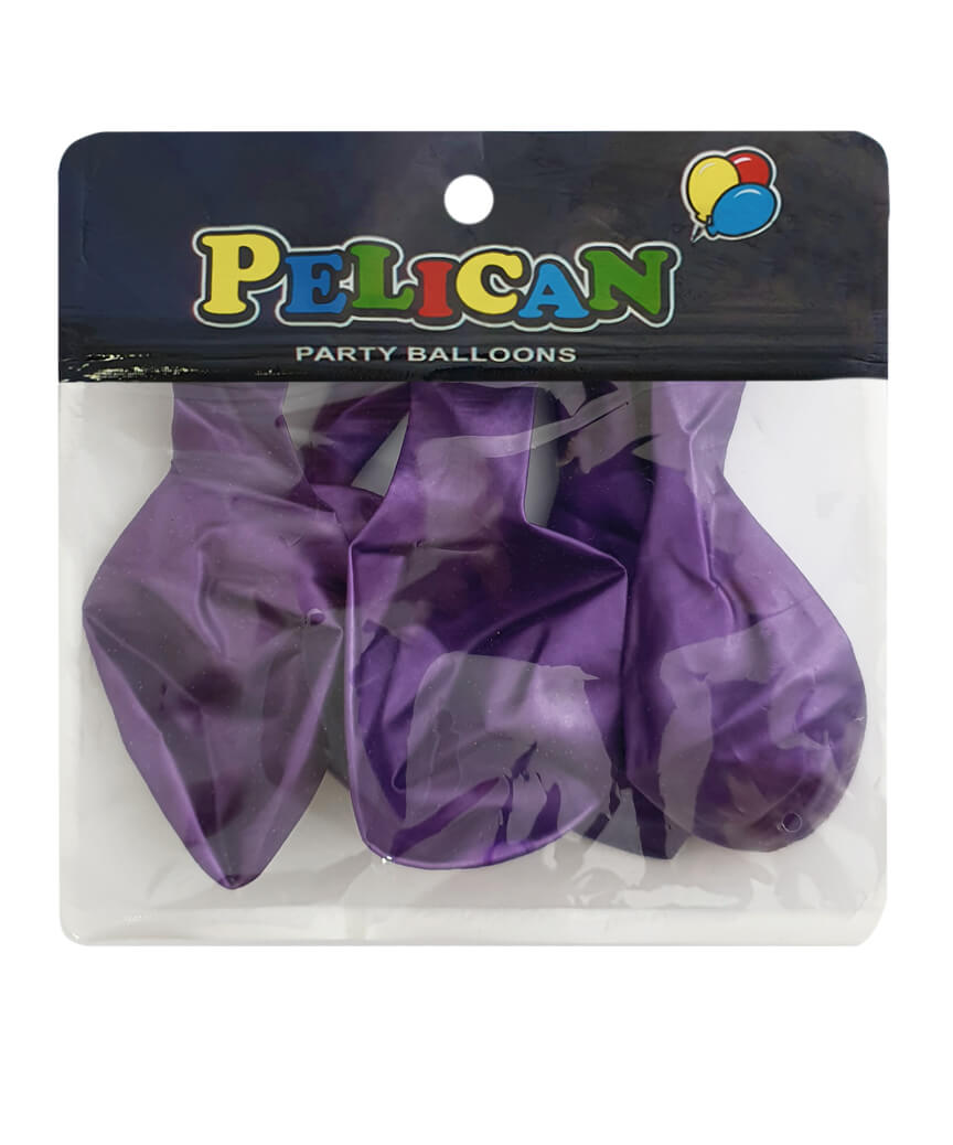 Шарики Pelican 12' (30 см), хром фиолетовый 1205-605, 5шт/уп