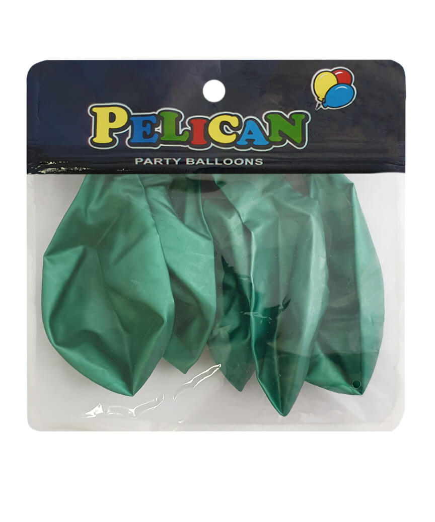 Шарики Pelican 12' (30 см), хром зеленый 1205-606, 5шт/уп