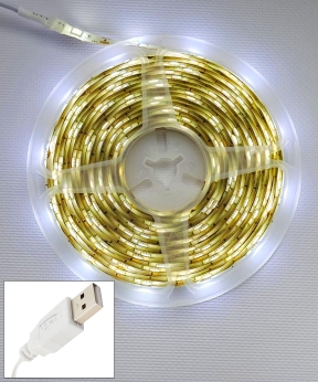 Купить LED стрічка 5050  30л/1м  5метрів  з USB, білий