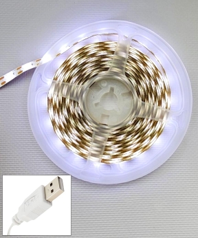 Купить LED стрічка 3528  60л/1м  5метрів  з USB, білий