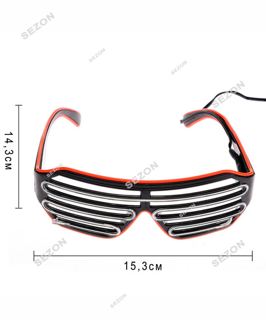 Неонові окуляри-штори (решетка) HM-67