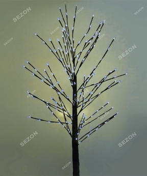 Купить Дерево коричневий стовбур 225 LED 1,5м,   синій