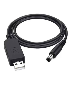 Купить Кабель живлення 6V, USB - DC  5.5/2.5mm,  чорний
