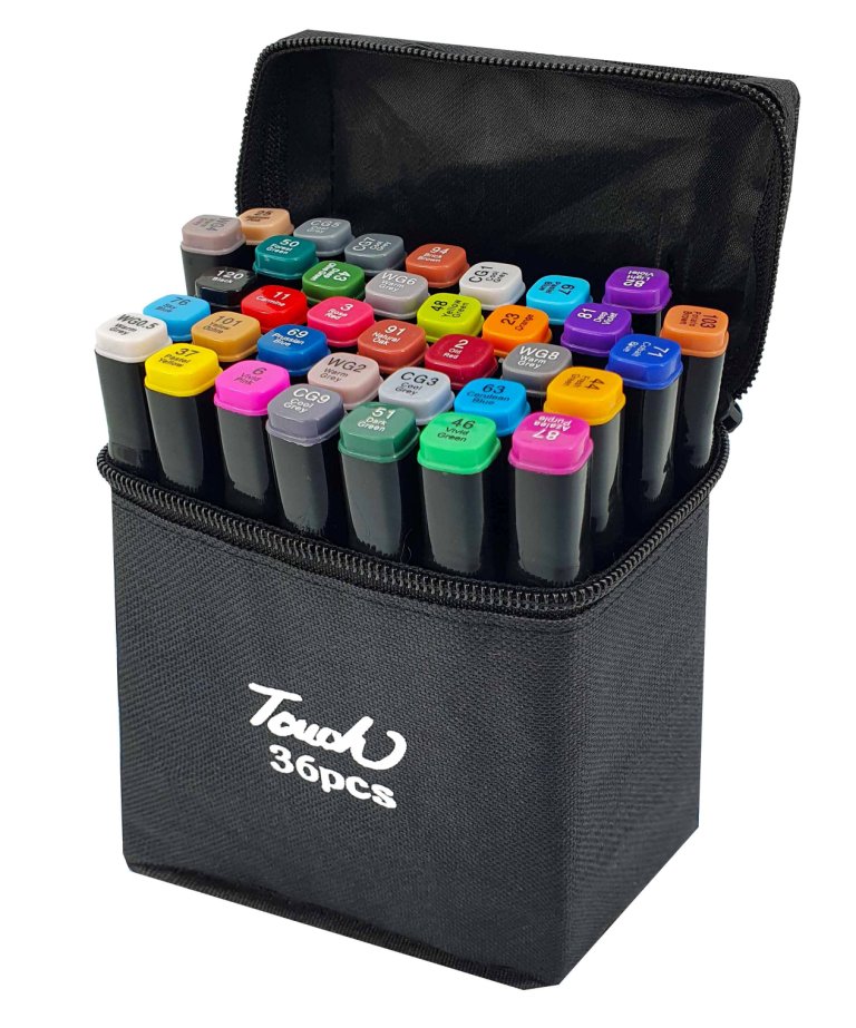 Набір скетч-маркерів 36 кольорів в сумочці