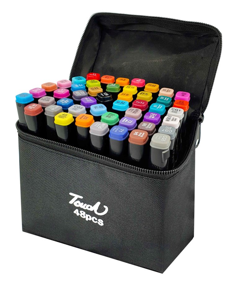 Набір скетч-маркерів 48  кольорів  в сумочці