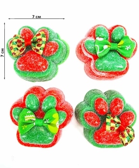 Купить Сквіш лапка 7сm новорічна #286 (в упаковці 16шт)