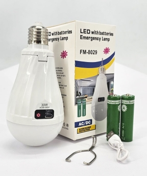 Купить Лампа LED 20Вт  Е27 з двома акумуляторами, USB зарядка, до 3 годин автономної роботи  (100)