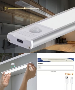 Купить Лампа-планка 30см акумуляторна сенсорна з датчиком руху    (100)