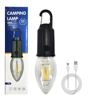 Купить Лампа кемпінгова Т03 акумуляторна прозора USB