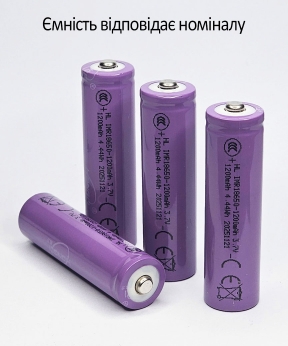 Купить Аккумулятор 18650 Li-ion  1200mAh  3,7V Ємність відповідає номіналу!!!  (100/400)