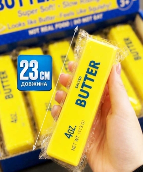 Купить Сквіш  антистресс Масло Велике жовте 23*5сm  #349   (12/144)