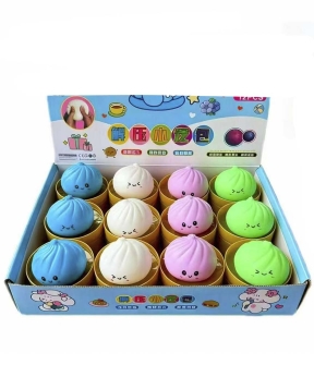 Купить Сквіш пельмень 5,5см антистресс Dumpling кольоровий  5,5-М  (12/288)