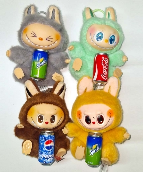 Купить Лабубу-2  Coca cola, Pepsi, Sprite 15см,  в пакеті і подарунковій коробці  (6/240)