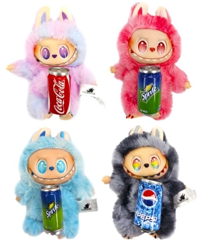 Купить Лабубу-3  Coca cola, Pepsi, Sprite 15см,  в пакеті і подарунковій коробці  (6/240)