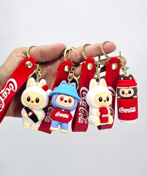 Купить Брелок лабубу Coca Cola  7см гумовий  (12/600)