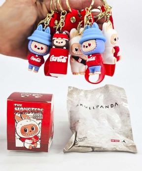 Купить Брелок лабубу Coca Cola  7см гумовий, рандомна пакет в коробці  (12/600)