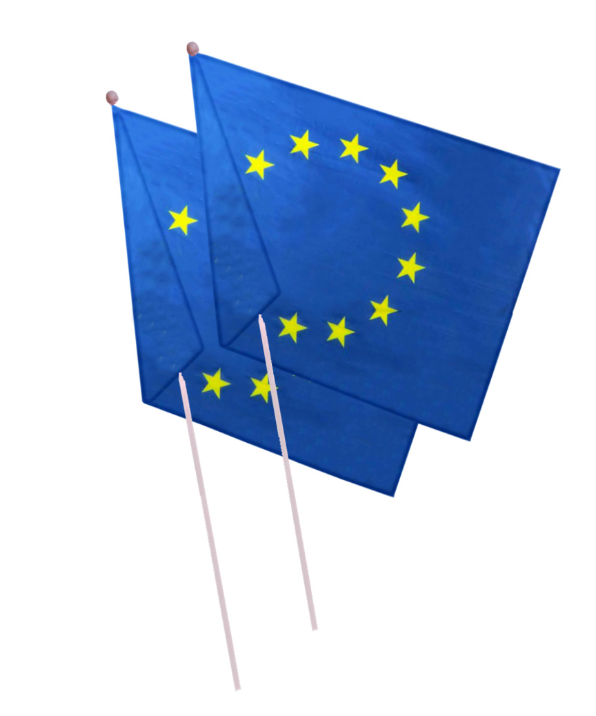 Прапор 90см*60см "Євросоюз" (зі штоком)