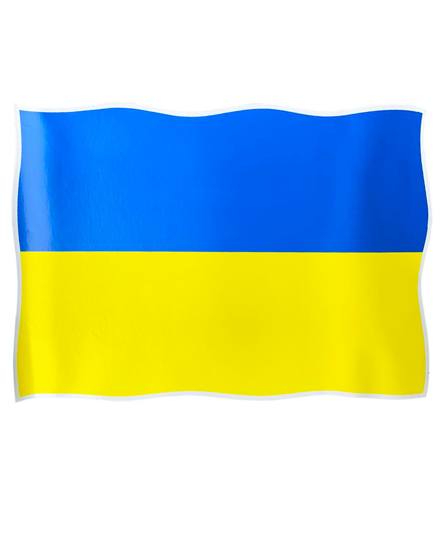 Наліпка "Прапор України" 35см*25см