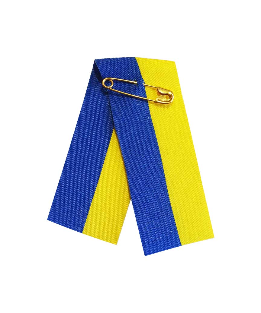 Стрічка "Прапор України" на шпильці