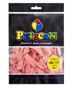 Купить Латексні кульки 5"(13cm) пастель #006 рожевий ніжний, Pelican 50шт