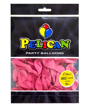 Купить Латексні кульки 5"(13cm) пастель #013 рожевий, Pelican 50шт
