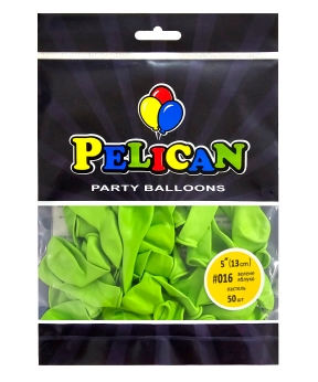 Купить Латексні кульки 5"(13cm) пастель #016 зелене яблуко, Pelican 50шт