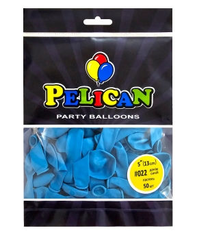 Купить Латексні кульки 5"(13cm) пастель #022 денім синій, Pelican 50шт