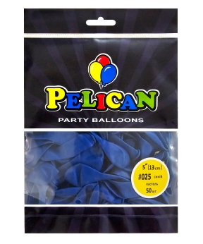 Купить Латексні кульки 5"(13cm) пастель #025 синій, Pelican 50шт
