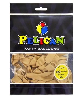 Купить Латексні кульки 5"(13cm) вінтажний #053 тілесний, Pelican 50шт