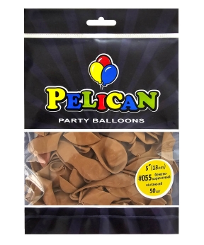 Купить Латексні кульки 5"(13cm) вінтажний #055 бежево- коричневий, Pelican 50шт