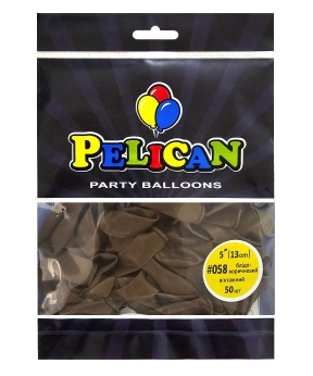 Купить Латексні кульки 5"(13cm) вінтажний #058 блідо- коричневий, Pelican 50шт