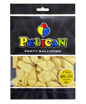 Купить Латексні кульки 5"(13cm) вінтажний #072 ретро- кремовий, Pelican 50шт