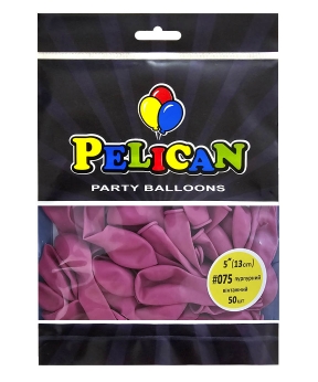 Купить Латексні кульки 5"(13cm) вінтажний #075 пурпурний, Pelican 50шт