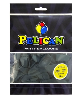 Купить Латексні кульки 5"(13cm) вінтажний #081 зелено- синій, Pelican 50шт