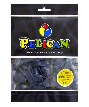 Купить Латексні кульки 5"(13cm) вінтажний #084 сапфіро- синій, Pelican 50шт