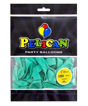 Купить Латексні кульки 5"(13cm) макарун #204 тіффані, Pelican 50шт