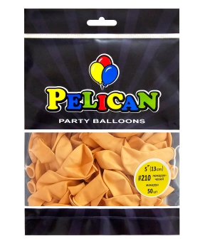 Купить Латексні кульки 5"(13cm) макарун #210 помаранчевий, Pelican 50шт