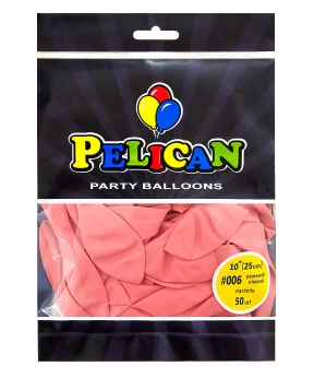 Купить Латексні кульки 10"(25cm) пастель #006 рожевий ніжний, Pelican 50шт