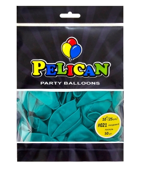 Купить Латексні кульки 10"(25cm) пастель #021 лазуровий, Pelican 50шт