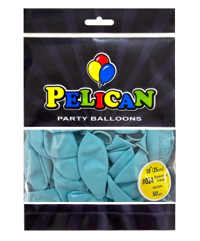 Купить Латексні кульки 10"(25cm) пастель #023 блакитний світлий, Pelican 50шт