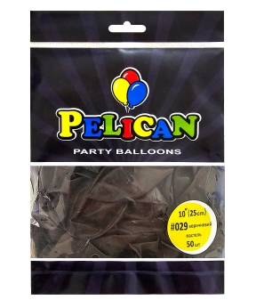 Купить Латексні кульки 10"(25cm) пастель #029 коричневий, Pelican 50шт