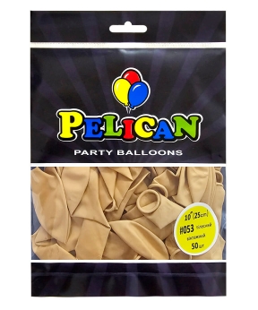 Купить Латексні кульки 10"(25cm) вінтажний #053 тілесний, Pelican 50шт